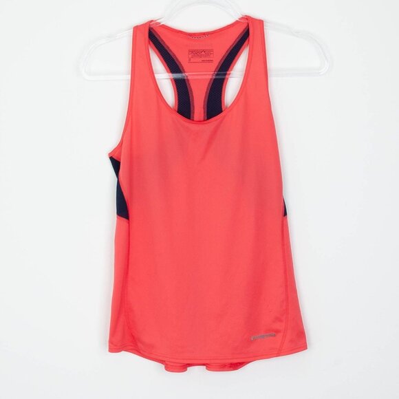 Patagonia Tops - Patagonia Womens Fore Runner Racerback Tank Top Size S Orange Hiking Outdoors